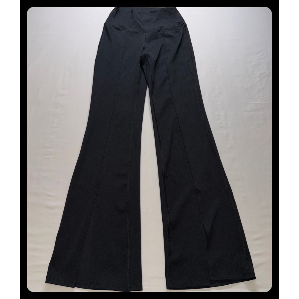 Yogalicious Lux Mia Flare Women S Black High Waist Seamed Yoga Pants
